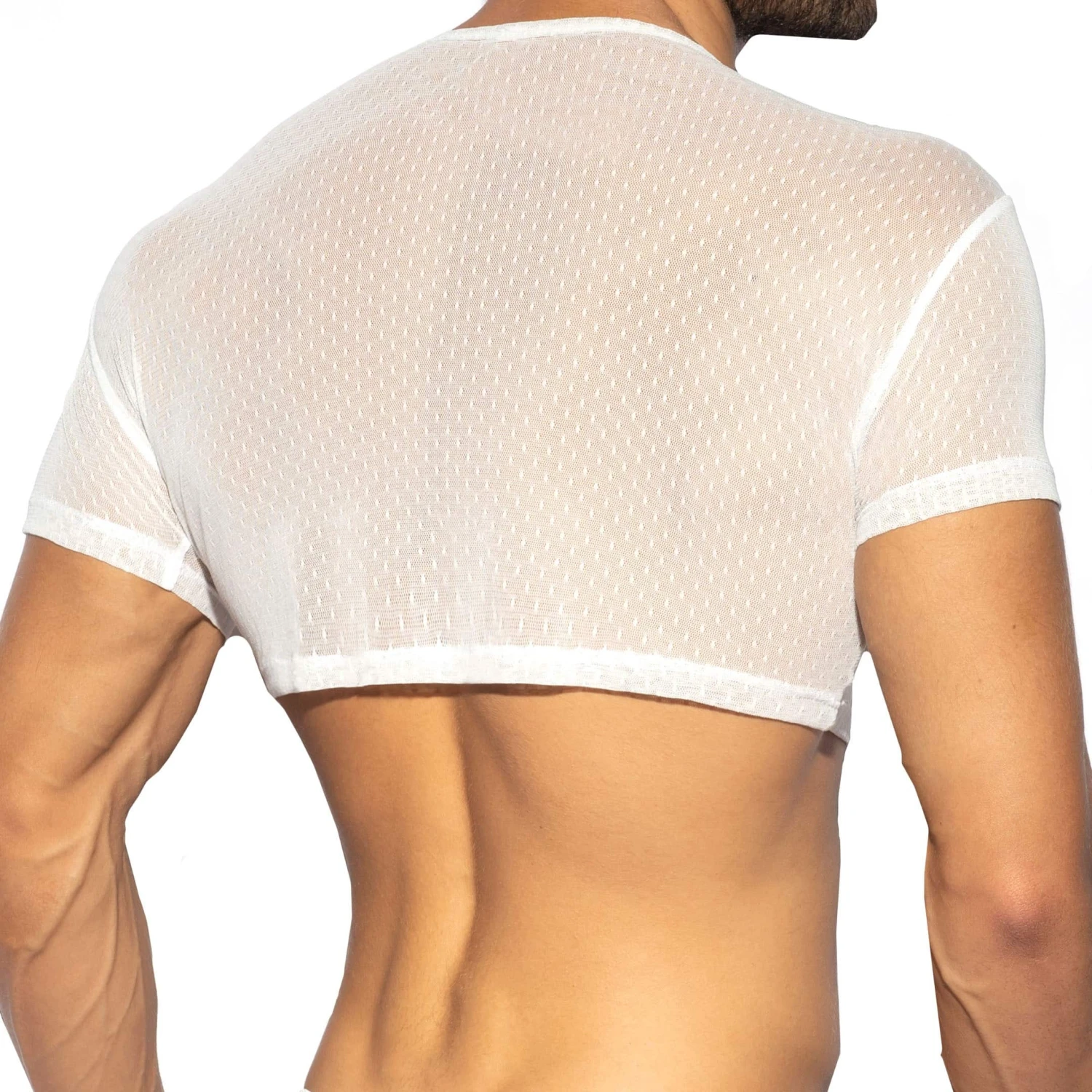 Top Crop Plumetti Blanc 2 Top Crop Plumetti Blanc – Image 2