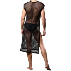 Tunique De Plage Unleashed Mesh Noire
