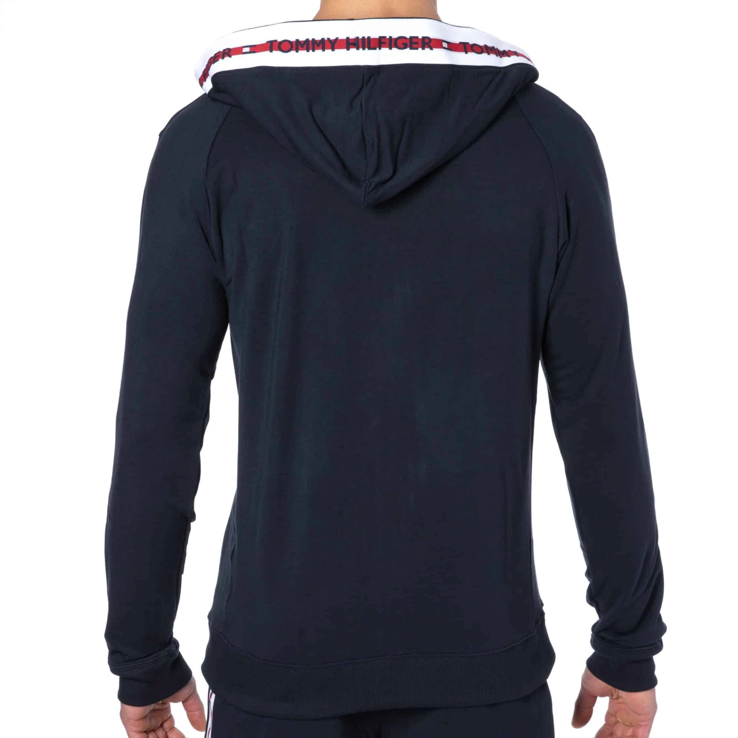 Veste à Capuche Logo Tape Bleu Marine 4 Veste à Capuche Logo Tape Bleu Marine – Image 4