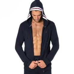 Veste à Capuche Logo Tape Bleu Marine 12 Veste à Capuche Logo Tape Bleu Marine -Boutique De Sous-vêtements veste a capuche logo tape bleu marine tommy hilfiger 4