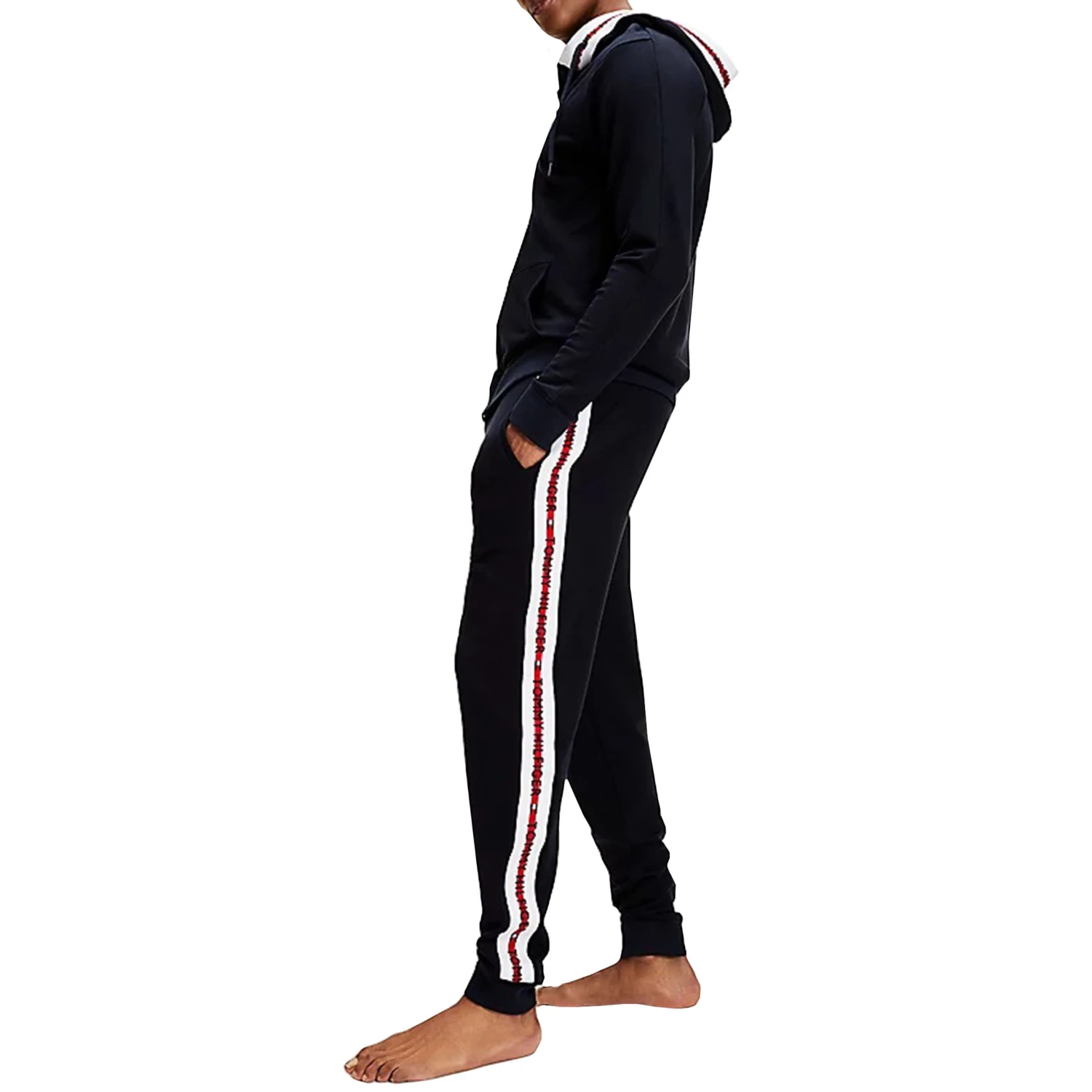 Veste à Capuche Logo Tape Bleu Marine 8 Veste à Capuche Logo Tape Bleu Marine – Image 8