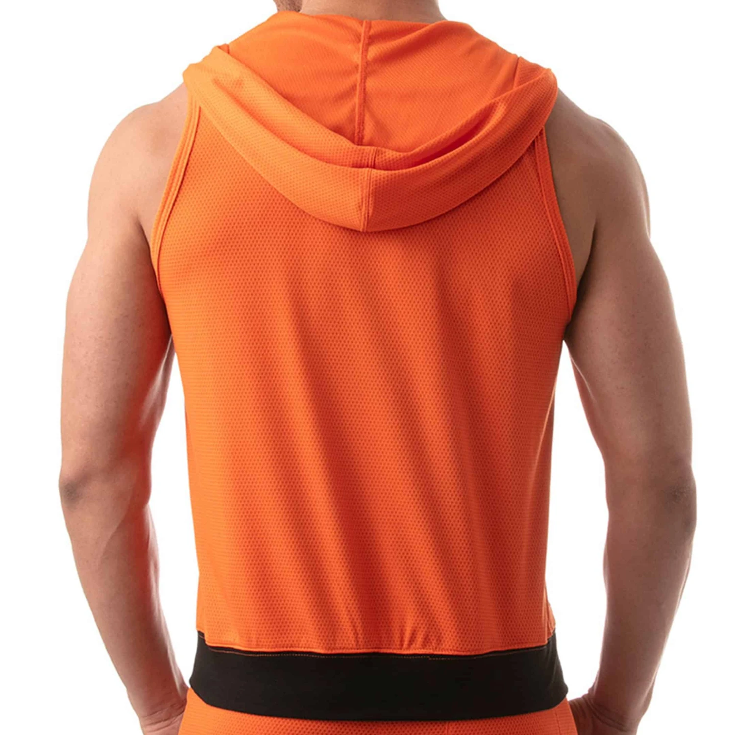Veste Athletic Hoody Mesh Orange 2 Veste Athletic Hoody Mesh Orange – Image 2