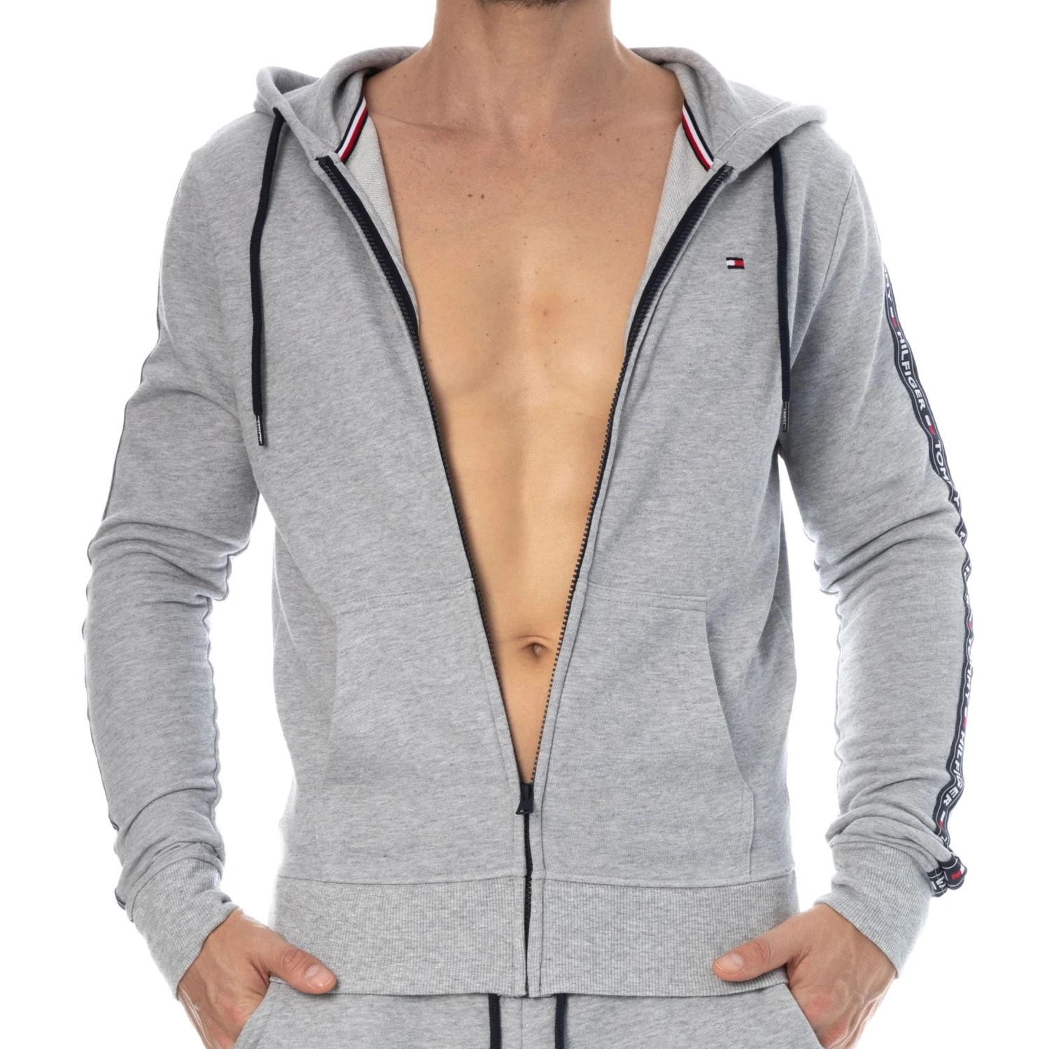 Veste Authentic Gris Chiné 2 Veste Authentic Gris Chiné – Image 2