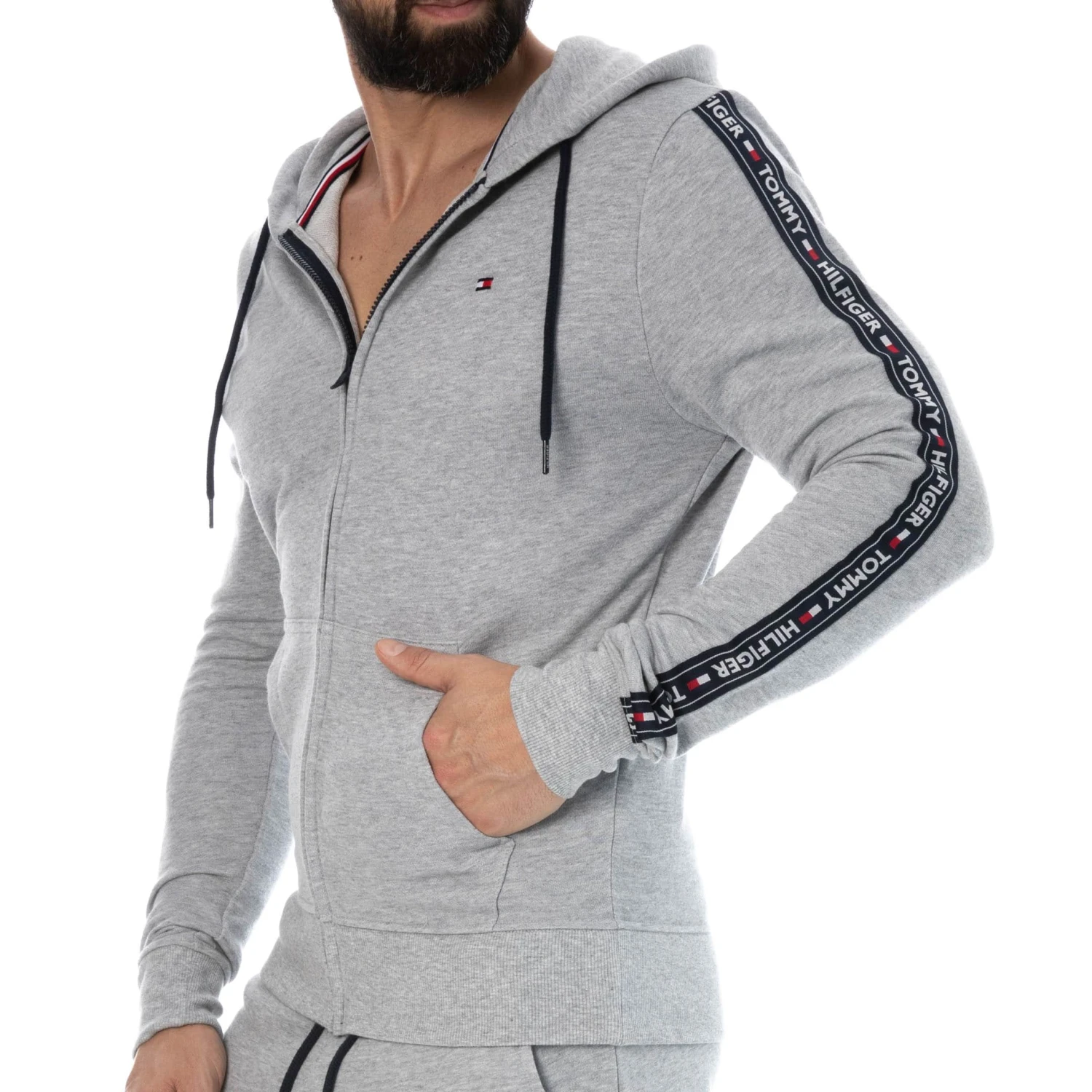 Veste Authentic Gris Chiné 4 Veste Authentic Gris Chiné – Image 4