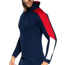 Veste Sport Piquée FIT Bleu Marine